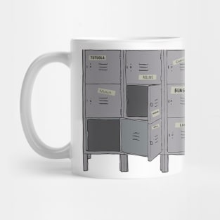 SVU Locker Room - Benson, stabler, tutuola, rollins, carisi, munch, stabler, lake, jeffries Mug